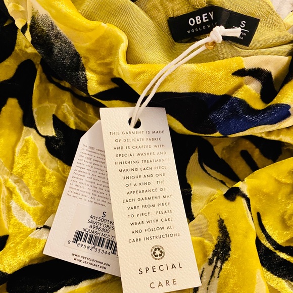 Obey dress. Squash color. NWT. - Picture 5 of 6